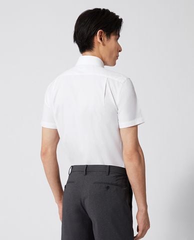  DETERMINANT - Áo sơ mi nam cổ bẻ tay ngắn phom ôm 