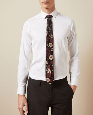  TED BAKER - Áo sơ mi nam tay dài Cafe 