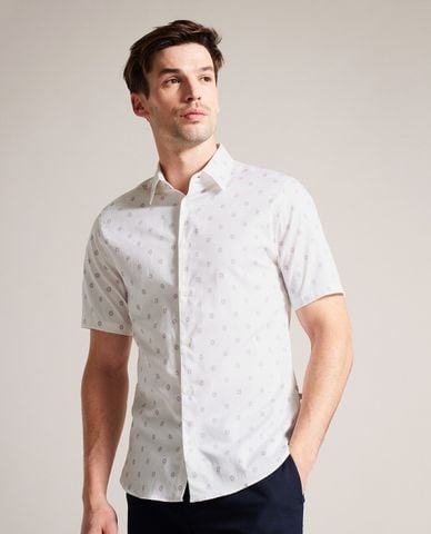  TED BAKER - Áo sơ mi nam tay ngắn Kymsho 
