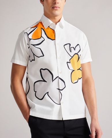  TED BAKER - Áo sơ mi nam tay ngắn Olympik 