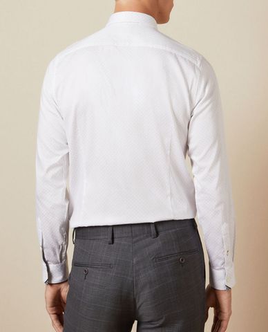  TED BAKER - Áo sơ mi nam phom ôm tay dài Linguin 