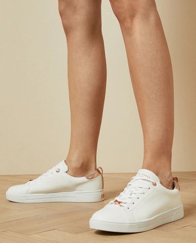  TED BAKER - Giày sneakers nữ cổ thấp White Tennis 