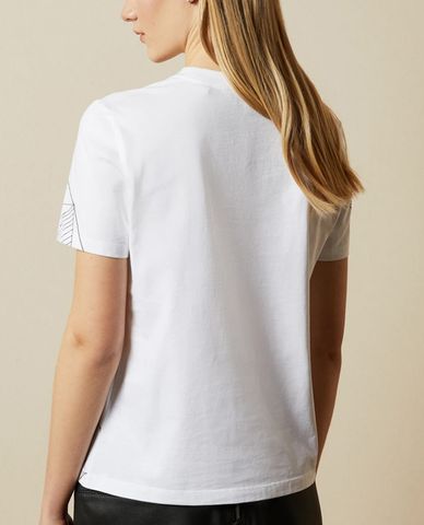  TED BAKER - Áo thun nữ tay ngắn cổ tròn Alfar 