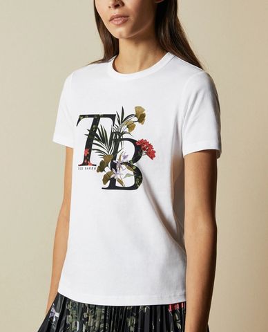  TED BAKER - Áo thun nữ tay ngắn cổ tròn Aymelia 