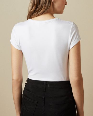  TED BAKER - Áo thun nữ tay ngắn cổ tròn Calmin Fitted 