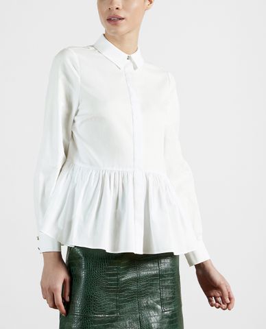  TED BAKER - Áo kiểu nữ tay dài cổ bẻ Cannan 