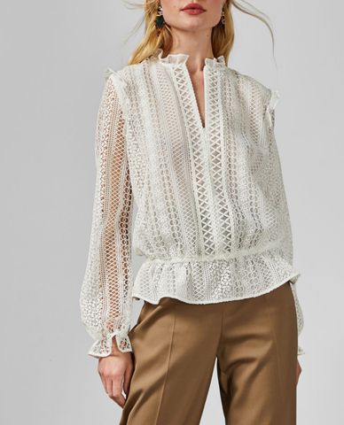  TED BAKER - Áo kiểu nữ Zip Up Woven 