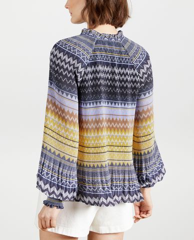  TED BAKER - Áo kiểu nữ cổ tròn tay dài Delie 