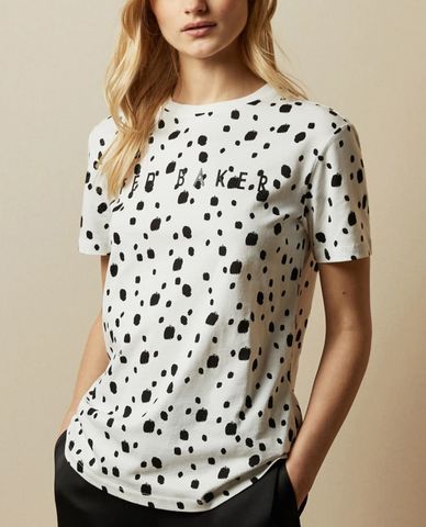  TED BAKER - Áo thun nữ tay ngắn cổ tròn Diala 