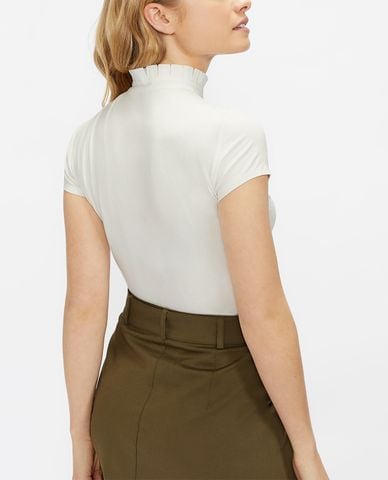  TED BAKER - Áo kiểu nữ ngắn tay cổ cao Harrita 