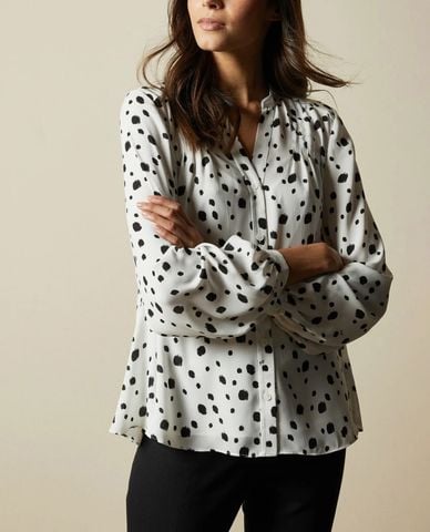  TED BAKER - Áo kiểu nữ tay dài Polka Dot 