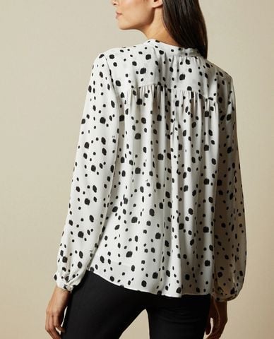  TED BAKER - Áo kiểu nữ tay dài Polka Dot 