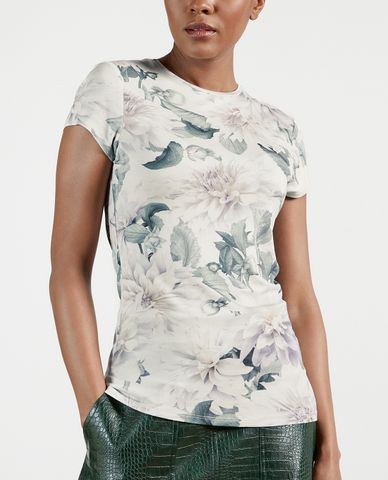  TED BAKER - Áo thun nữ tay ngắn cổ tròn Hilmaa 