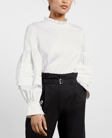  TED BAKER -  Áo kiểu nữ tay phồng Jaicce Blouson Sleeve Ruffle 
