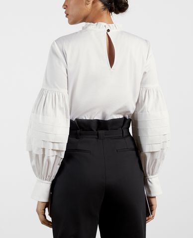  TED BAKER -  Áo kiểu nữ tay phồng Jaicce Blouson Sleeve Ruffle 