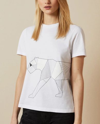  TED BAKER - Áo thun nữ tay ngắn cổ tròn Kelei 