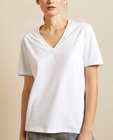  TED BAKER - Áo thun nữ tay ngắn cổ V Nikitai 