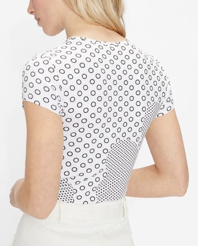  TED BAKER - Áo thun nữ phom ôm tay ngắn Sirah 