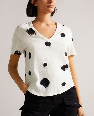  TED BAKER - Áo thun nữ cổ tròn tay ngắn Zariiah 