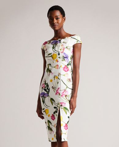  TED BAKER - Đầm body midi tay ngắn Loveina 