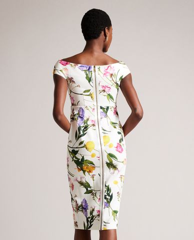  TED BAKER - Đầm body midi tay ngắn Loveina 
