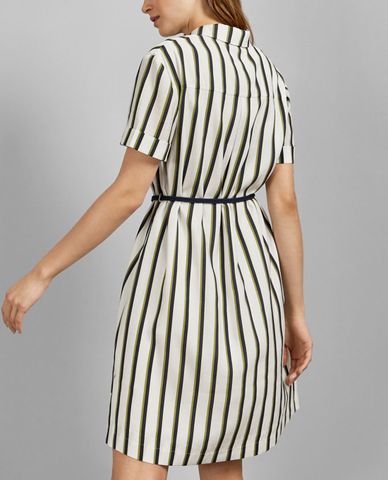  TED BAKER - Đầm sơ mi ngắn tay kẻ sọc Olivee 