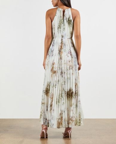  TED BAKER - Đầm midi cổ yếm sát nách Pettraa 