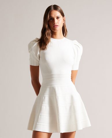  TED BAKER - Đầm mini cổ tròn tay ngắn Velvey 