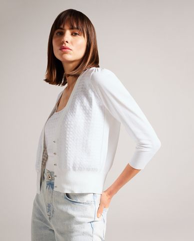  TED BAKER - Áo khoác cardigan nữ cổ V tay dài Baliner 
