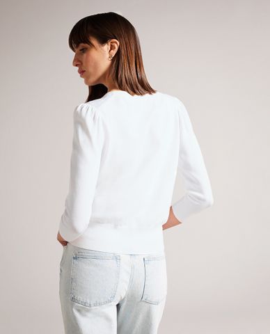  TED BAKER - Áo khoác cardigan nữ cổ V tay dài Baliner 