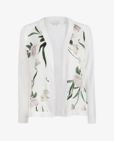  TED BAKER - Áo khoác cardigan nữ họa tiết hoa Tayaa 