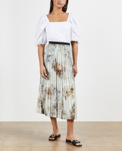  TED BAKER - Chân váy midi xếp li Flavvia 