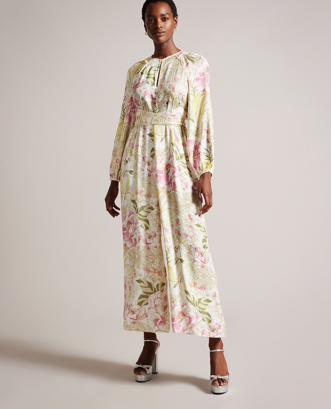 TED BAKER - Jumpsuits nữ cổ tròn tay dài Amielee