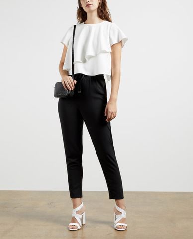  TED BAKER - Jumpsuit nữ tay ngắn cổ tròn Novsa Casual Mockable 