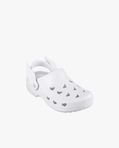  SKECHERS -  Giày clog bé gái họa tiết trái tim Foamies Sweetheart 