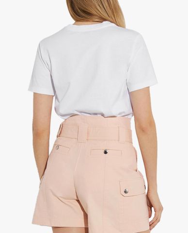  COACH - Áo thun nữ ngắn tay Apple Graphic Camp 