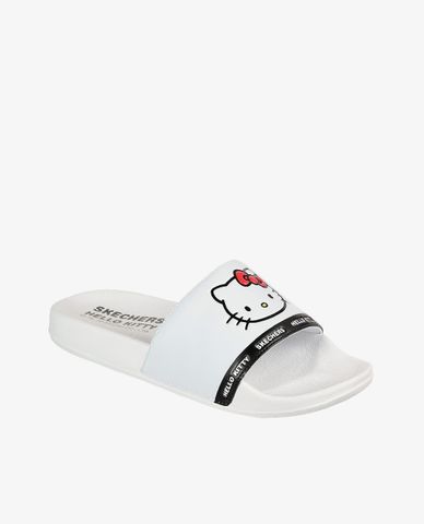  SKECHERS - Dép nữ quai ngang Hello Kitty Cali Pop Ups 
