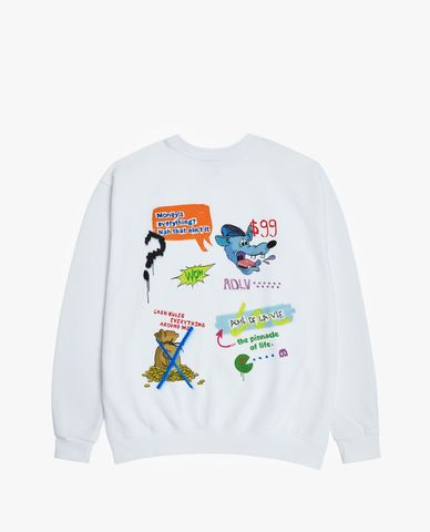  ADLV - Áo sweatshirt tay dài cổ tròn Wolf 