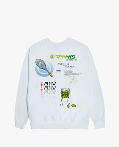  ADLV - Áo sweatshirt tay dài cổ tròn Tennis Shop 