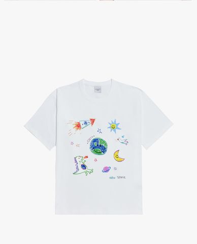  ADLV - Áo thun ngắn tay cổ tròn Crayon Logo 