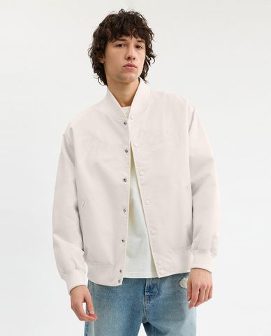  COACH - Áo khoác bóng chày nam cổ V tay dài 