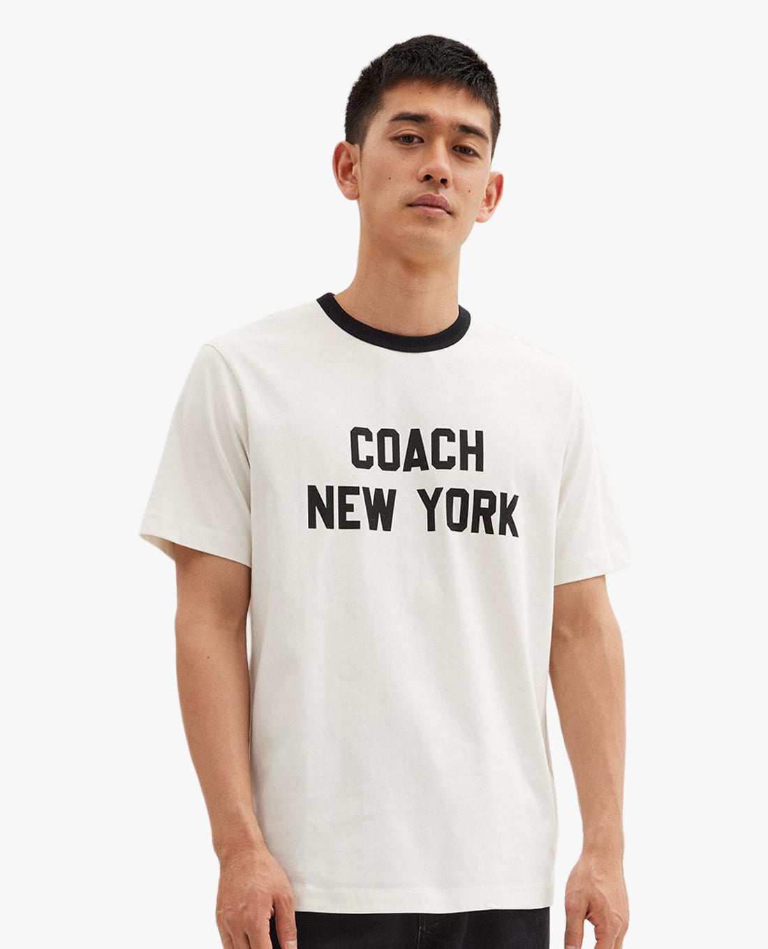 COACH - Áo thun nam cổ tròn tay ngắn New York