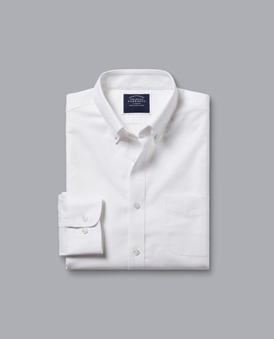  CHARLES TYRWHITT - Áo sơ mi nam tay dài Non Iron Stretch Oxford 