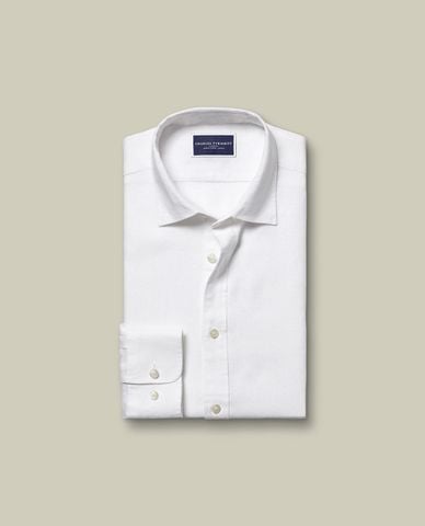  CHARLES TYRWHITT - Áo sơ mi nam cổ bẻ tay dài thời trang 