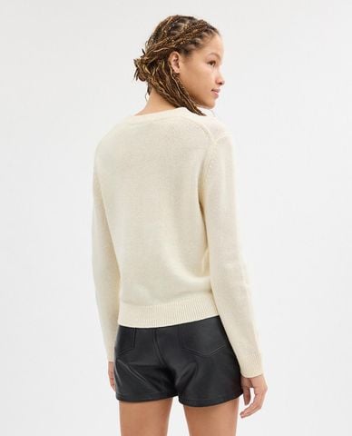  COACH - Áo dệt kim nữ cổ tròn tay dài Rexy 