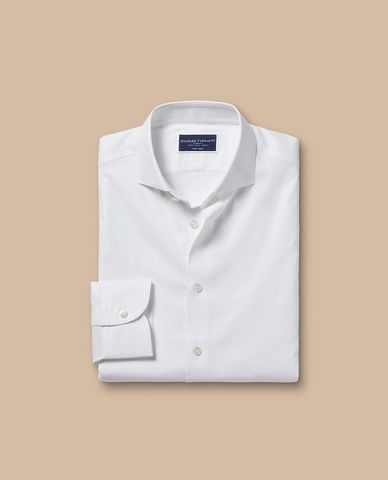  CHARLES TYRWHITT - Áo sơ mi nam cổ bẻ tay dài Stretch Twill 