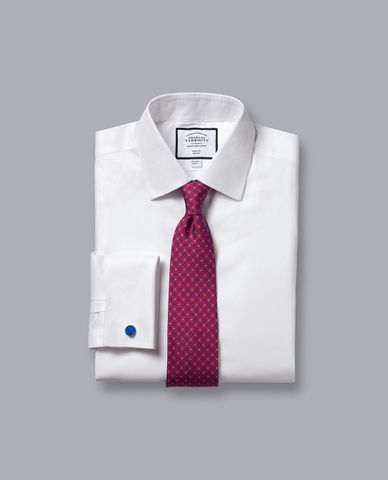 CHARLES TYRWHITT - Áo sơ mi nam cổ bẻ tay dài Non Iron Royal Oxford 