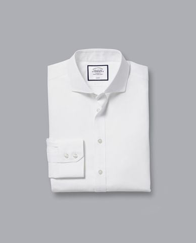  CHARLES TYRWHITT - Áo sơ mi nam tay dài Extreme Cutaway Collar 