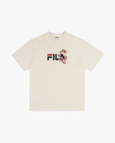  FILA - Áo thun unisex cổ tròn tay ngắn Lunar New Year 