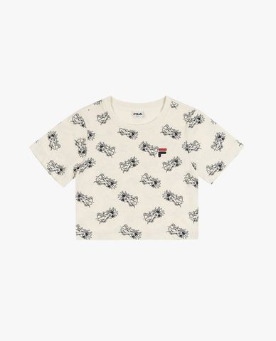  FILA - Áo croptop nữ Lunar New Year Monogram 